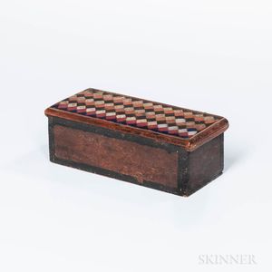 Miniature Paint-decorated Six-board Chest