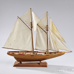 Wooden Model of the Schooner Bluenose