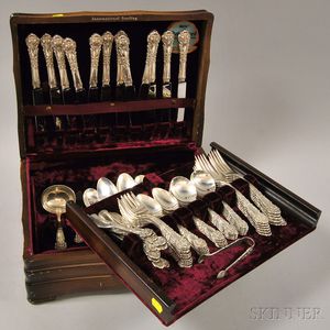 Reed & Barton "French Renaissance" Sterling Silver Partial Flatware Service for Twelve
