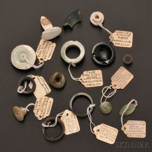 Collection of Fourteen Miscellaneous Carved Stone and Jade Items
