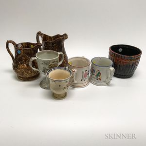 Seven Pieces of Ceramic Tableware