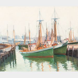 Abraham Rosenthal (American, 1886-1963) Harbor, Cape Ann