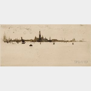 Joseph Pennell (American, 1860-1926) View to San Giorgio Maggiore