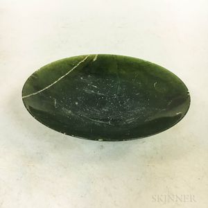 Small Dark Green Stone Dish