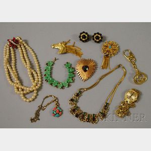 Small Group of Signed Costume Jewelry