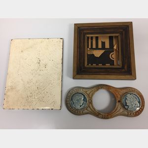 Two Round Tiles and Portrait Tile
