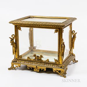 French Brass-mounted Glass Display Case