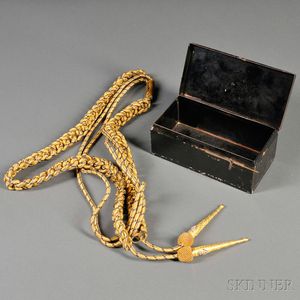 Navy Staff Officer's Aiguillette with Case