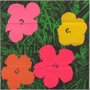 After Andy Warhol (American, 1928-1987) Flowers /A Mailer for Andy Warhol