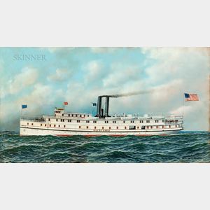 Antonio Nicolo Gasparo Jacobsen (New York/New Jersey, 1850-1921) Portrait of the Passenger Steamship Hartford