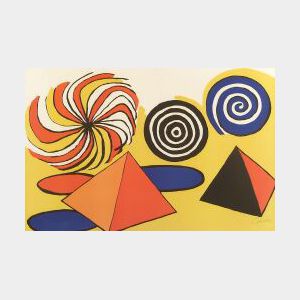 Alexander Calder (American, 1898-1976) Untitled (Pyramids and Spirals)