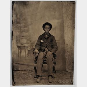 Tintype Depicting a Young African American Man