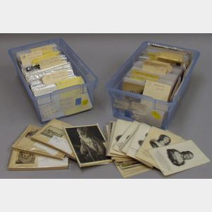 Collection of Late 19th and Early 20th Century Foreign Postcards, Stamps, and Ephemera