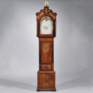 Inlaid Mahogany English Longcase Clock