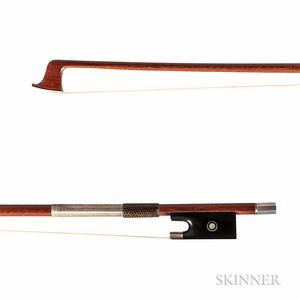 Silver-mounted Violin Bow, Kunitaka Ose