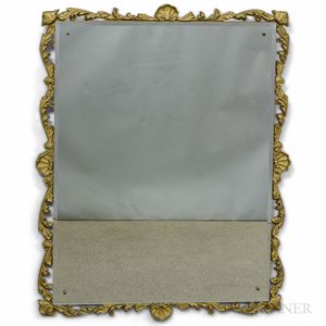 Rococo-style Carved Giltwood and Beveled Glass Mirror