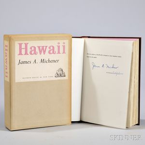 Michener, James A. (1907-1997) Hawaii , Signed Limited First Edition.