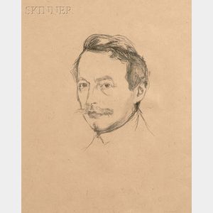 Edvard Munch (Norwegian, 1863-1944) Porträt Dr. Max Linde