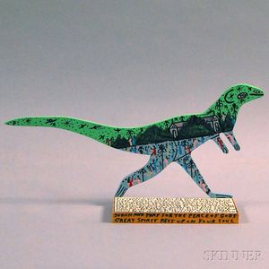 Howard Finster (American, 1916-2001) Dinosaur (T-Rex)