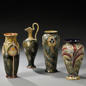 Four Royal Doulton Stoneware Items