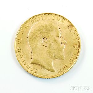 1906 British Gold Sovereign. 