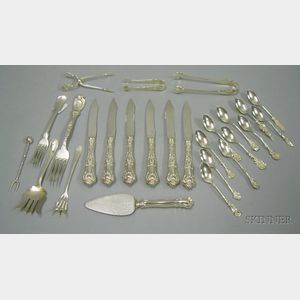 Approximately Twenty-five Pieces of Mostly Sterling Silver Flatware