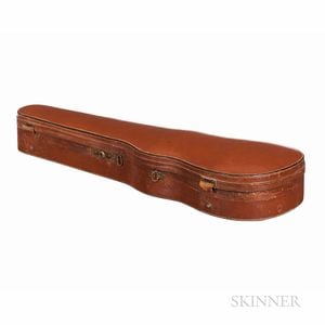 English Leather-bound Shaped Violin Case, W.E. Hill & Sons