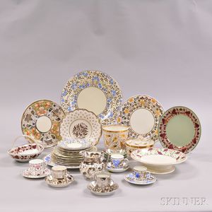 Thirty-seven Wedgwood Lustre-decorated Tableware Items.