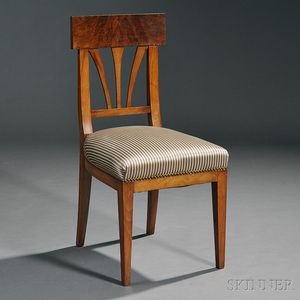 Biedermeier Walnut Side Chair