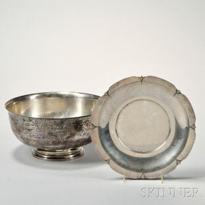 Two Pieces of American Silver Tableware