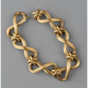 318 - SINGLE-STRAND BRACELET w/ HEART SPACER