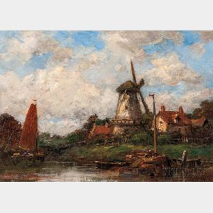 Jacob Maris (Dutch, 1837-1899) Dutch Village