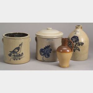 Four Stoneware Items