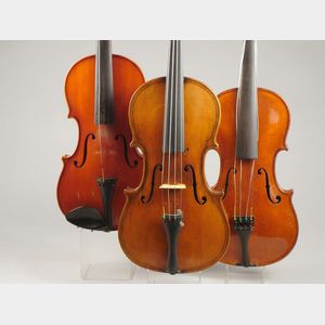 Three Modern Violins.