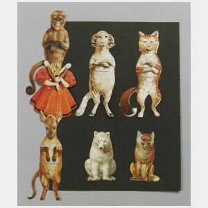 Group of Advertising Animal Paper Dolls
