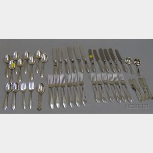 Approximately Forty Pieces of Sterling Silver Flatware