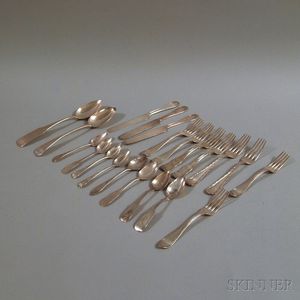 Collection of Miscellaneous American Coin Silver Flatware