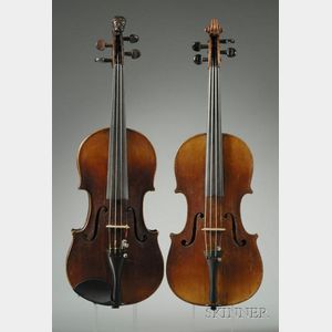 Two German Violins, c. 1890