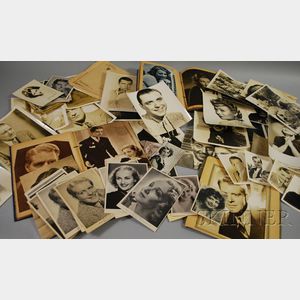 Collection of 1930s-1940s Hollywood Publicity Stills and Portraits with Two 1940s Scrapbooks