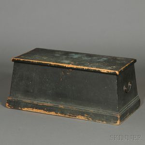 Blue-painted Pine Sea Chest