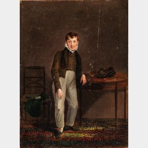 European School, 19th Century Portrait of a Young Man