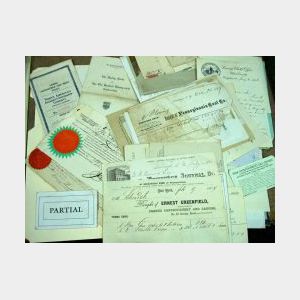 Collection of Late 1800s Letterheads and Bill Heads