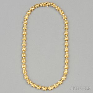 18kt Gold "Signature" Necklace, Tiffany & Co.