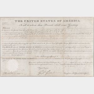 Adams, John Quincy (1767-1848) Document Signed, 15 December 1826.