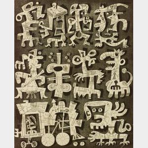 James Flora (American, 20th Century) Lot of Four Prints: McKinney&#39;s Cotton Pickers,