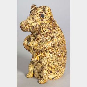Staffordshire Earthenware Figure of a Standing Bear