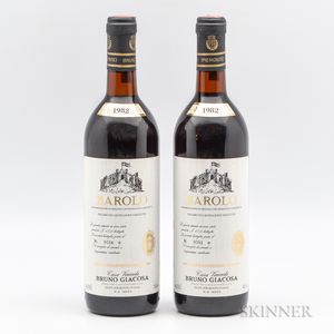 B. Giacosa Barolo Villero Falletto 1982, 2 bottles