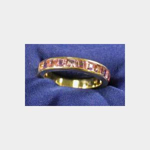 18kt Gold and Pink Tourmaline Band, Tiffany & Co.