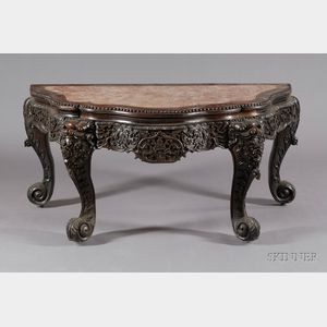 Rosewood Demilune Table