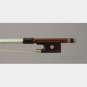 French Nickel Mounted Viola Bow